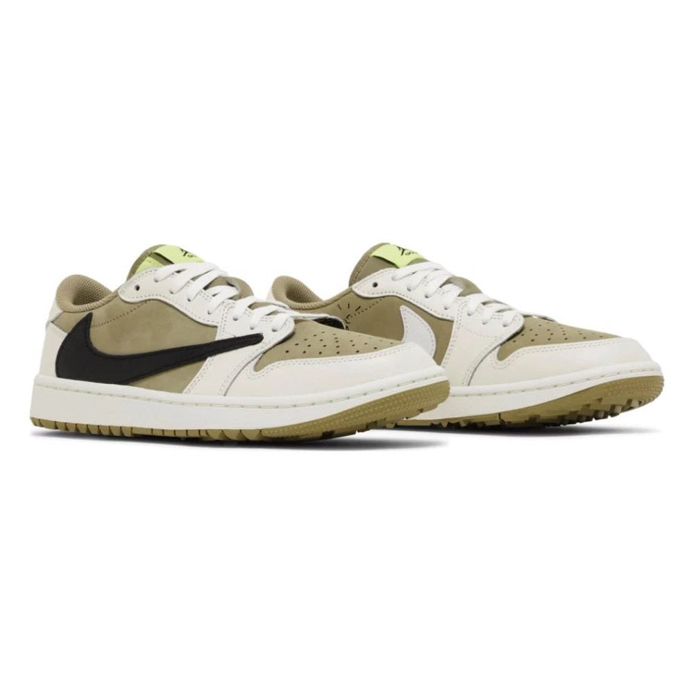 Travis Scott x Air Jordan 1 Low Golf "Neutral Olive"