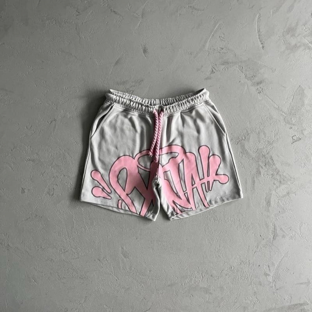 Conjunto Syna World Cinza/Rosa