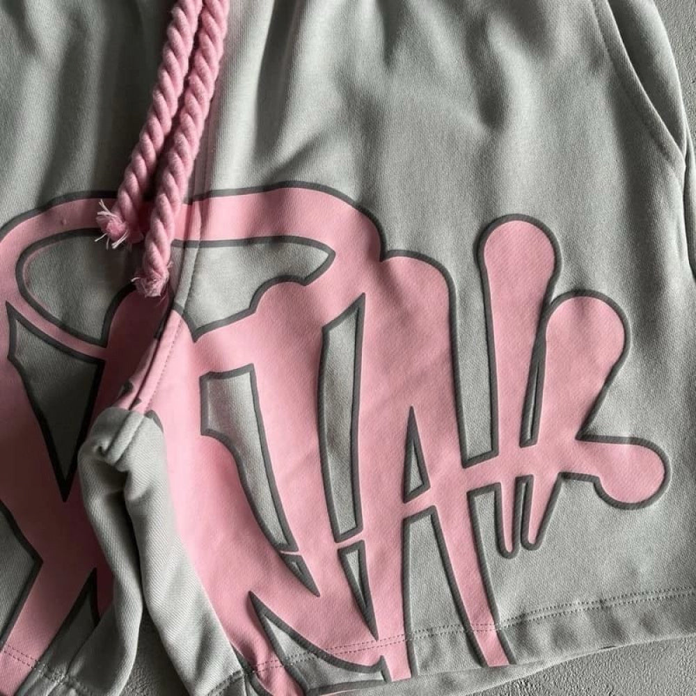 Conjunto Syna World Cinza/Rosa